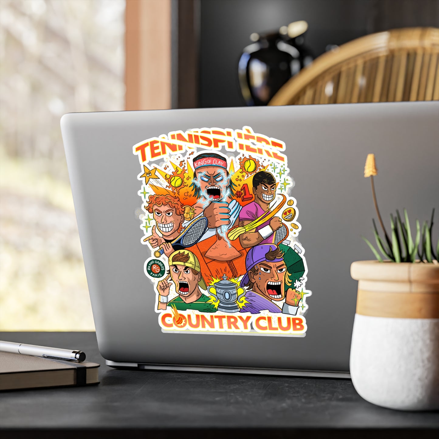 🎾 Stickers - "TENNISPHERE COUNTRY CLUB"